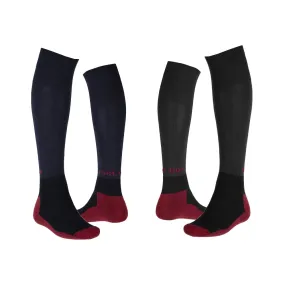 Parlanti Riding Socks in Black/Red - EU 36-39 (US 5.5-8.5)