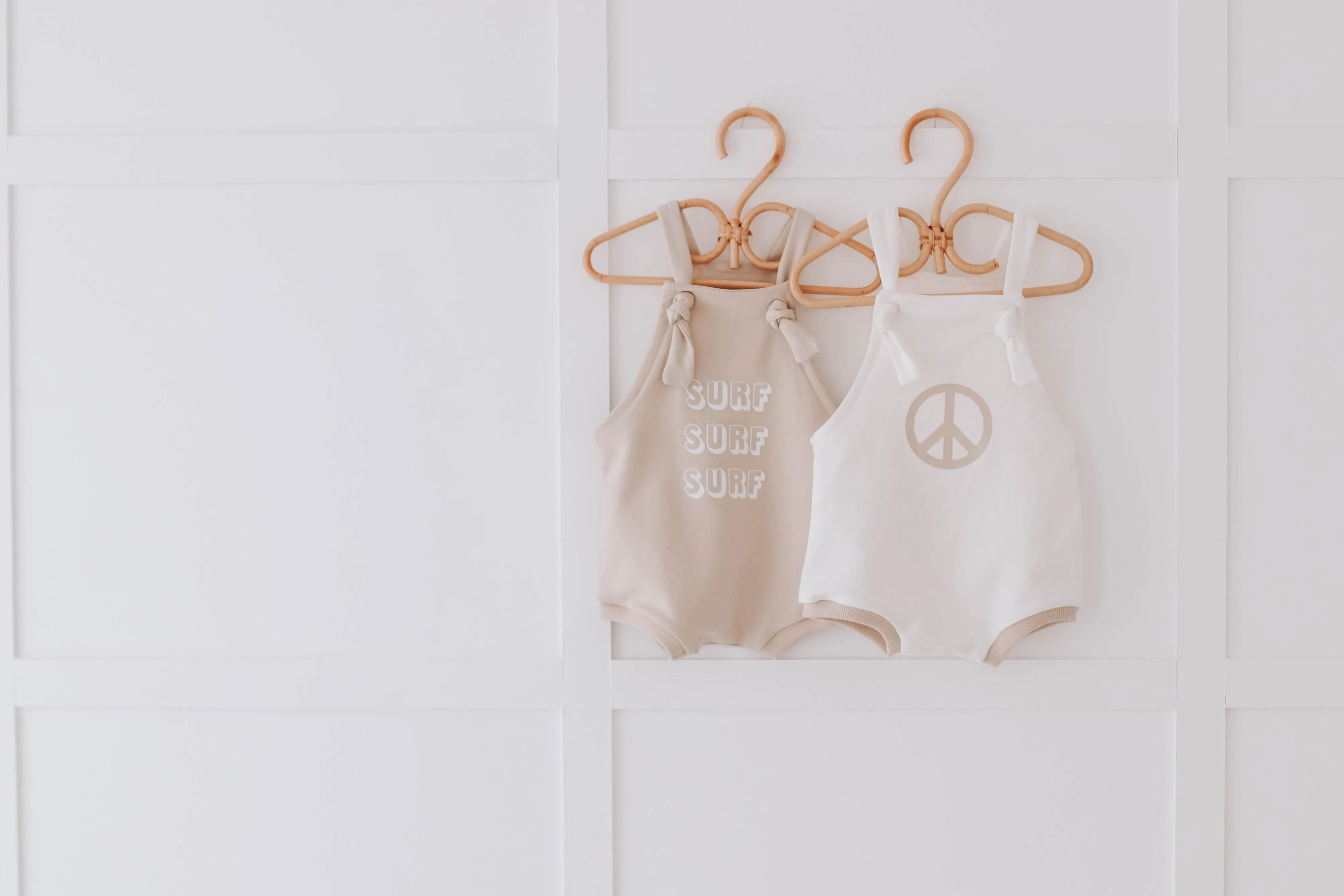 PEACE vanilla  bummie romper