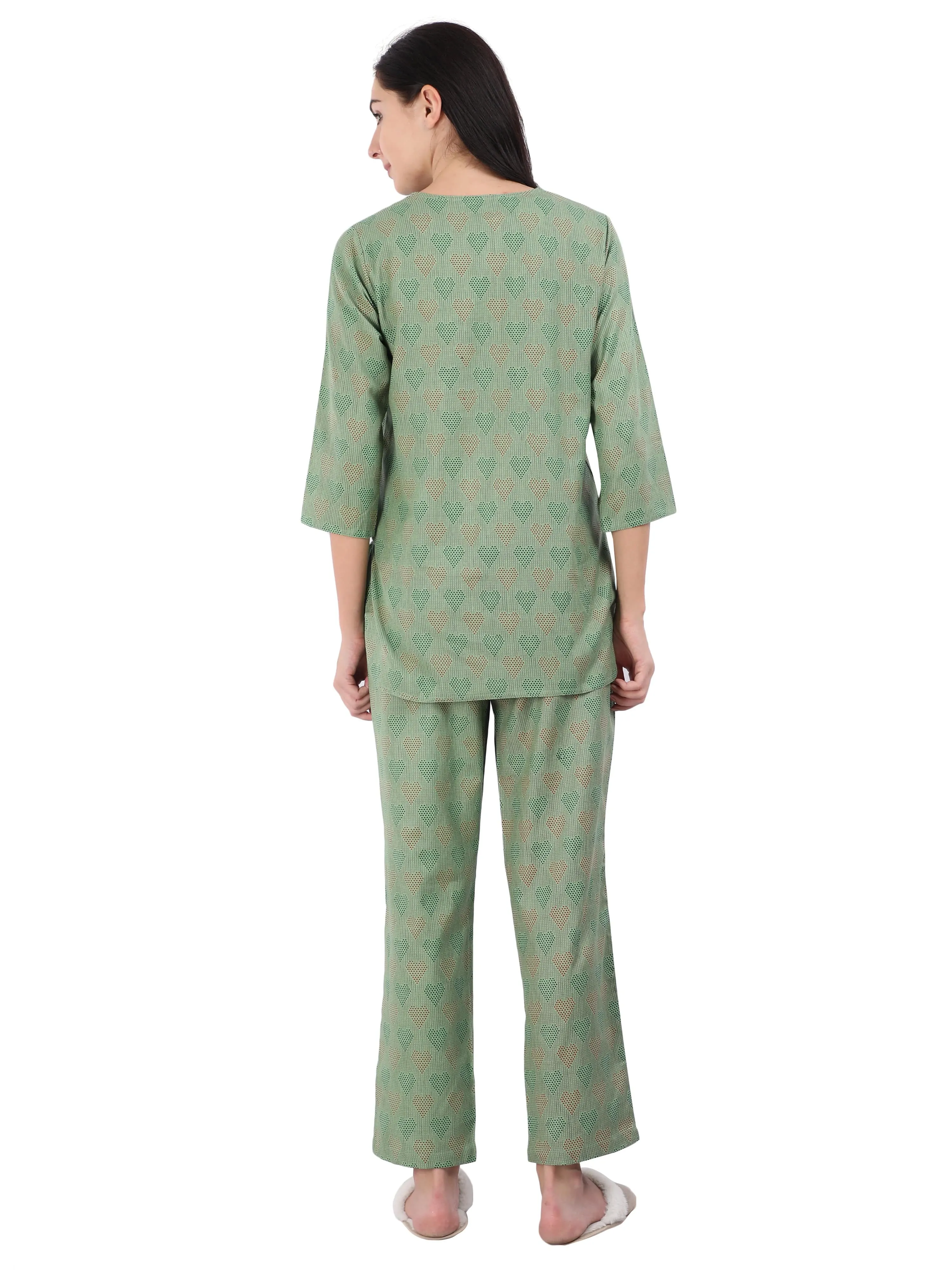 Pure Cotton Co-ord Sets Green