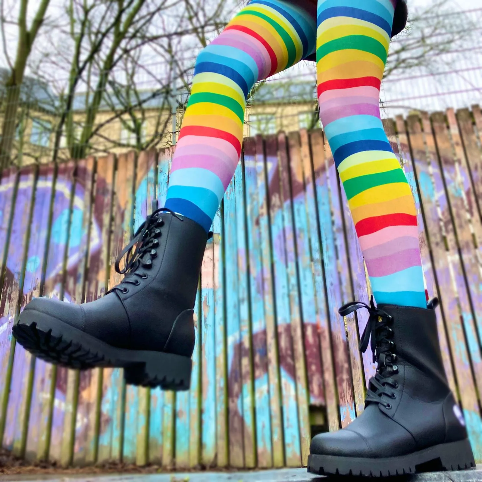 Rainbow Panorama Tights by Margot