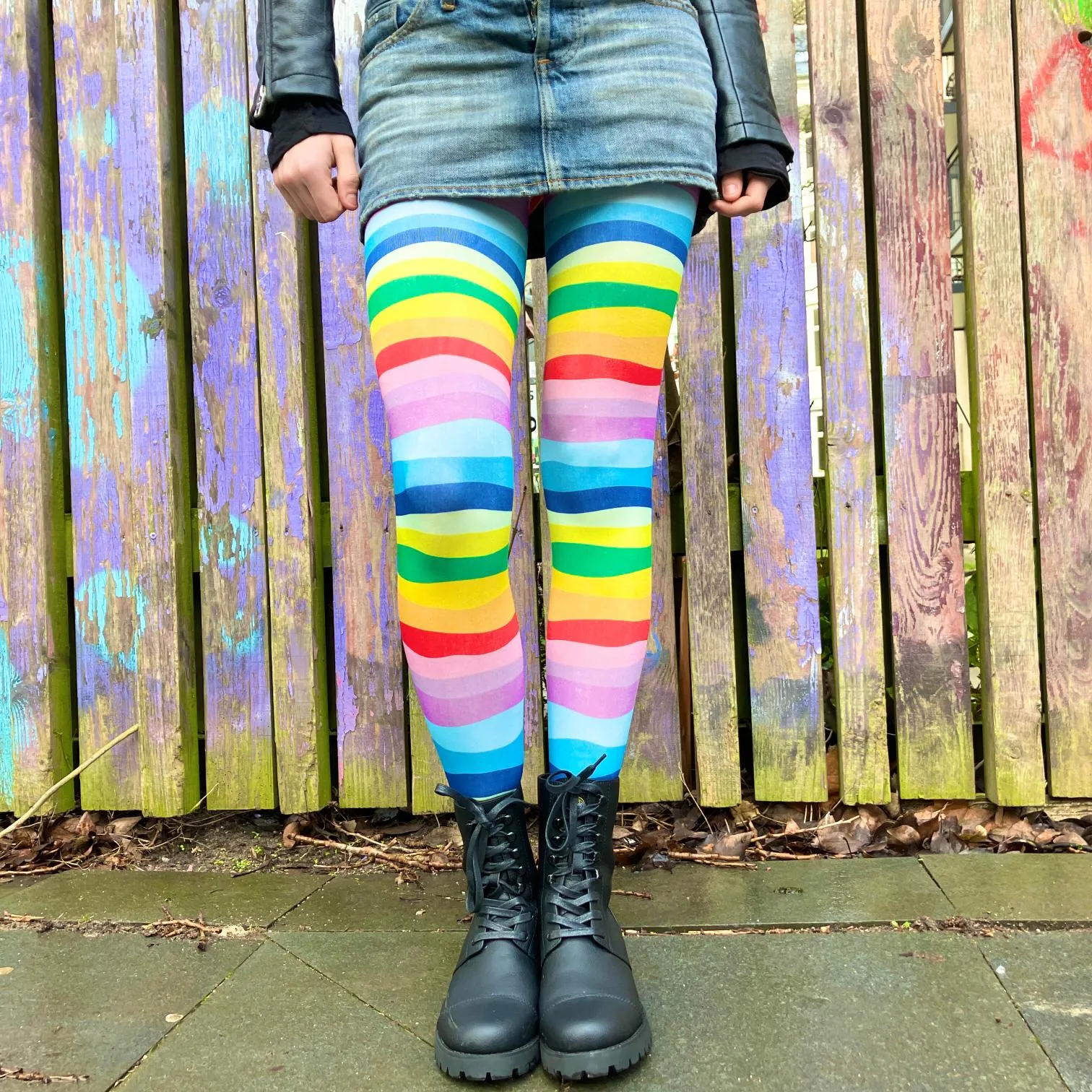 Rainbow Panorama Tights by Margot