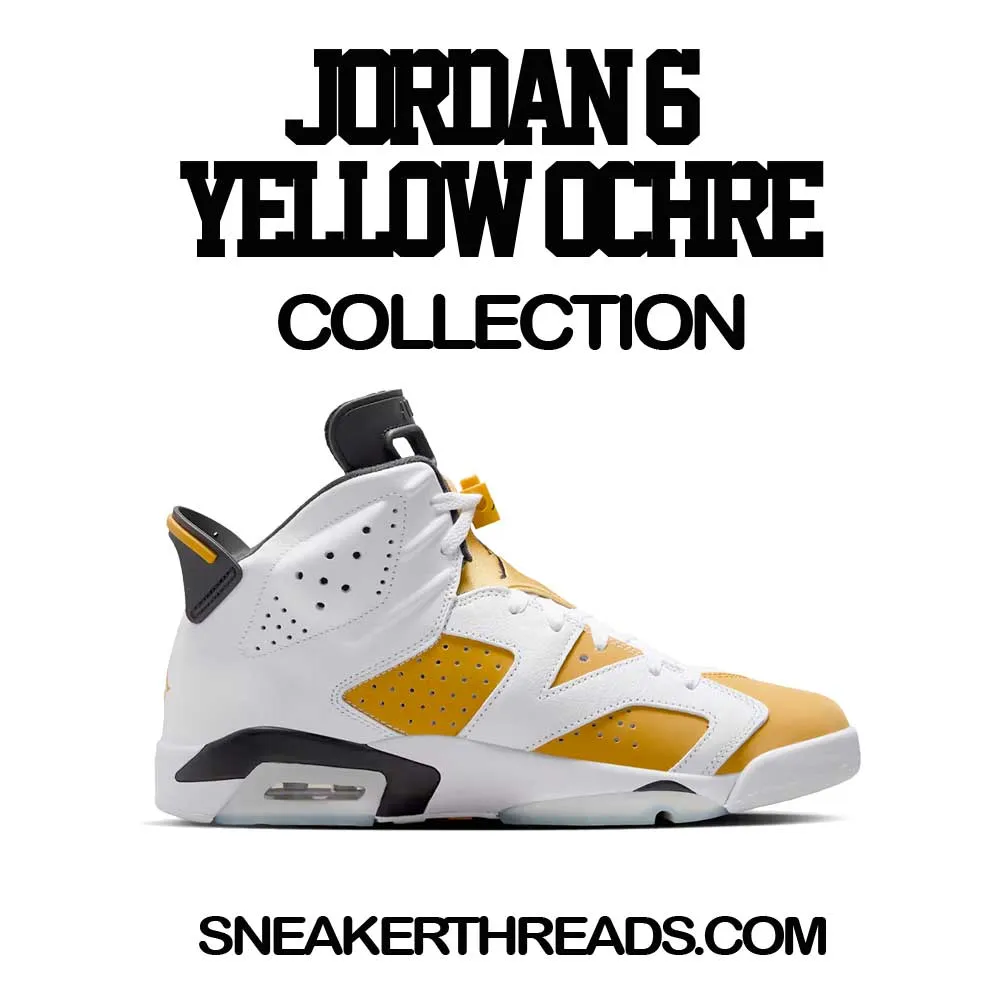 Retro 6 Yellow Ochre Fly Kicks Socks