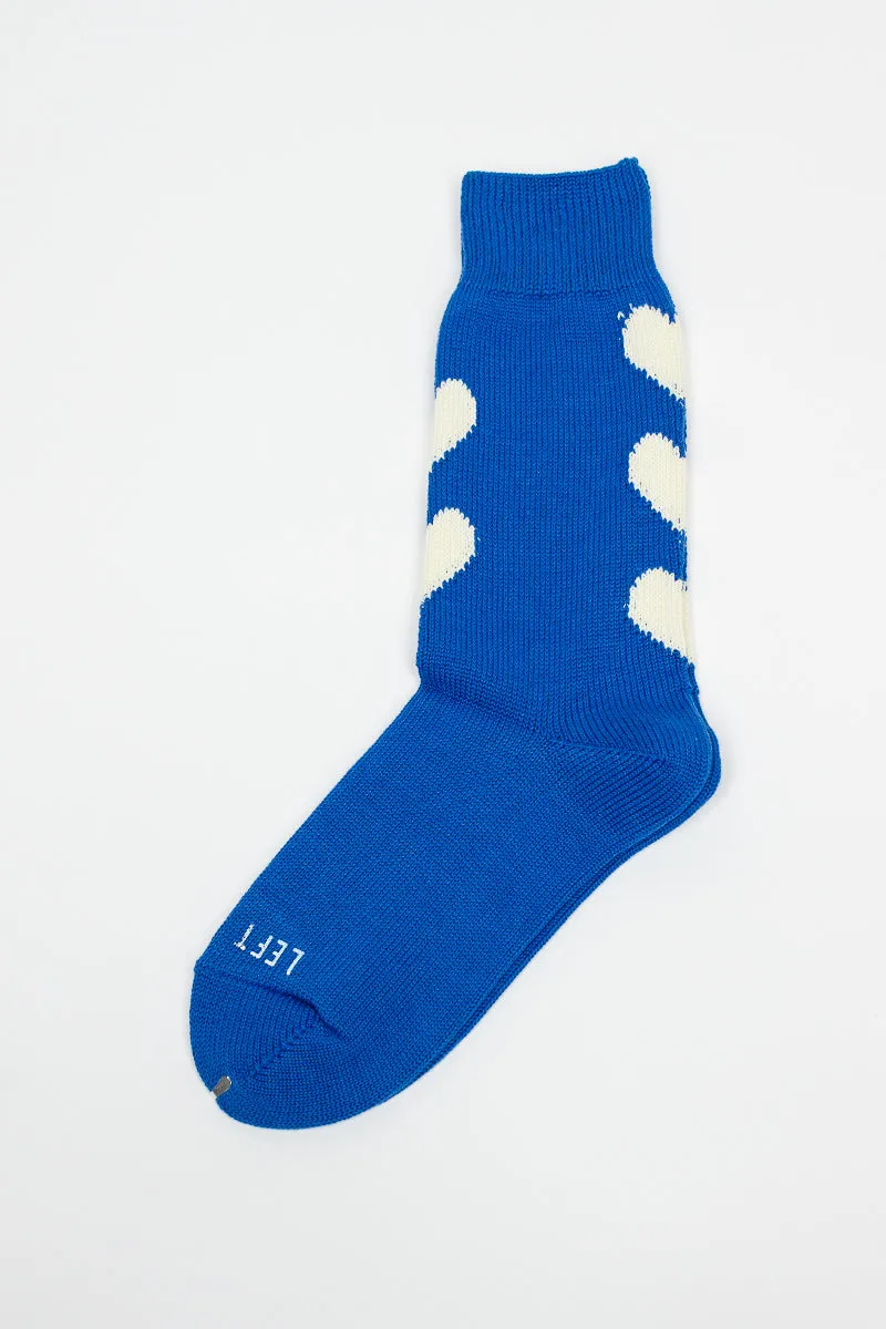 RS-63 Heart Socks Blue