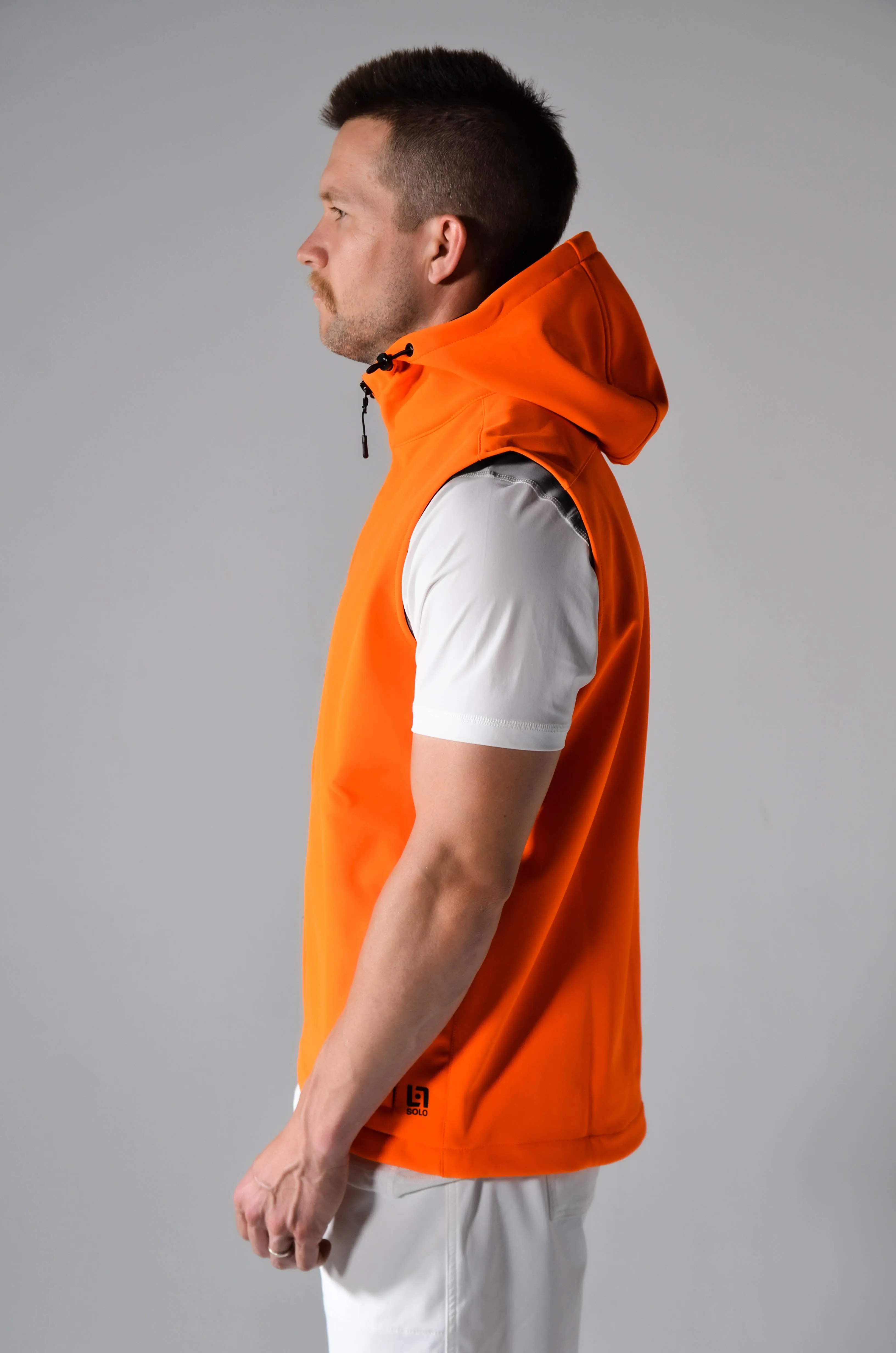 Solo Golf Core Hooded Vest - Orange