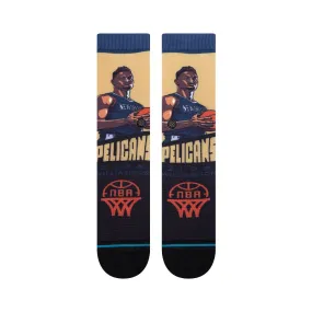 Stance x NBA "Graded Zion" Socks (Brown)