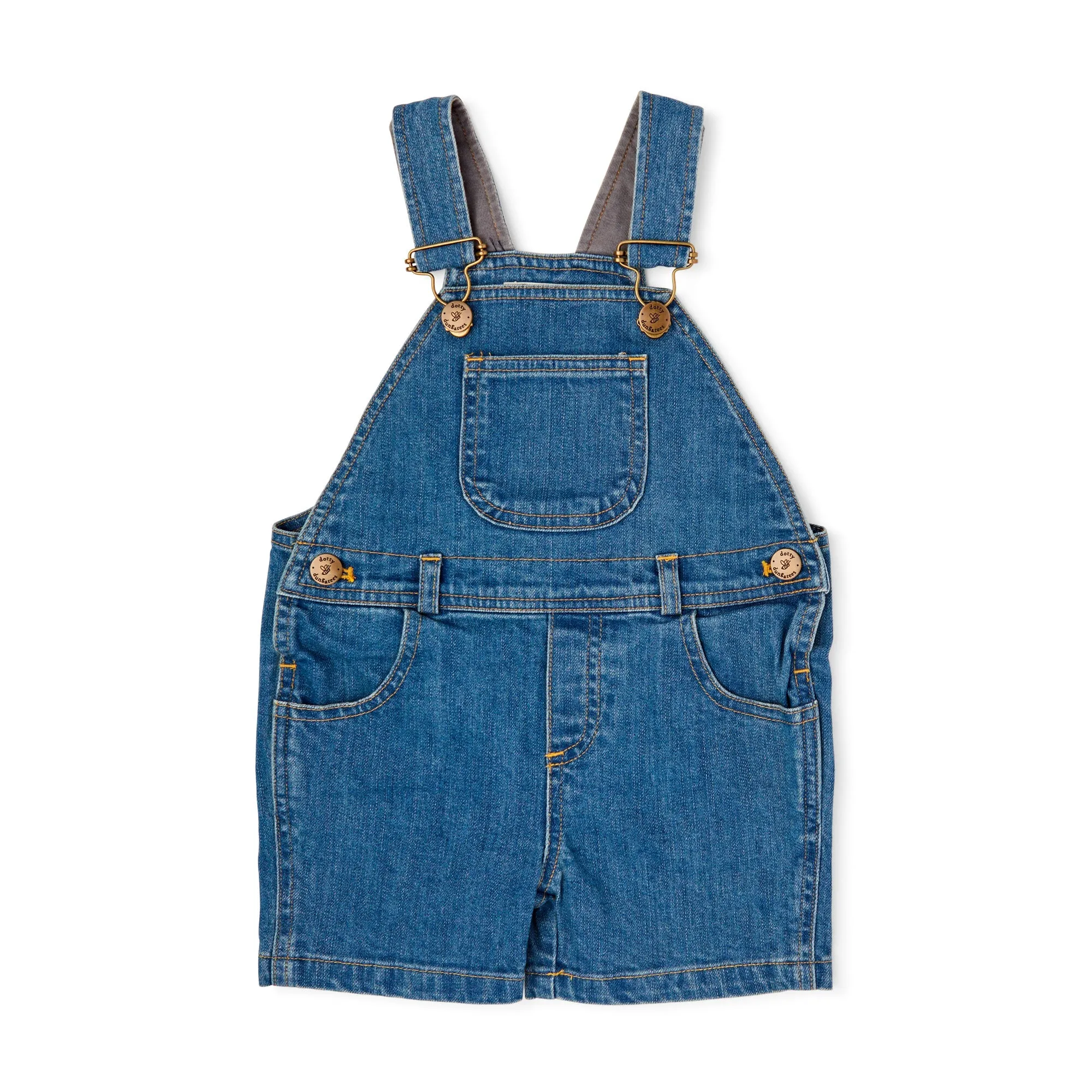 Stonewash Denim Shorts - Dotty Dungarees