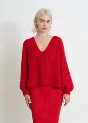 TESS SWEATER | RED