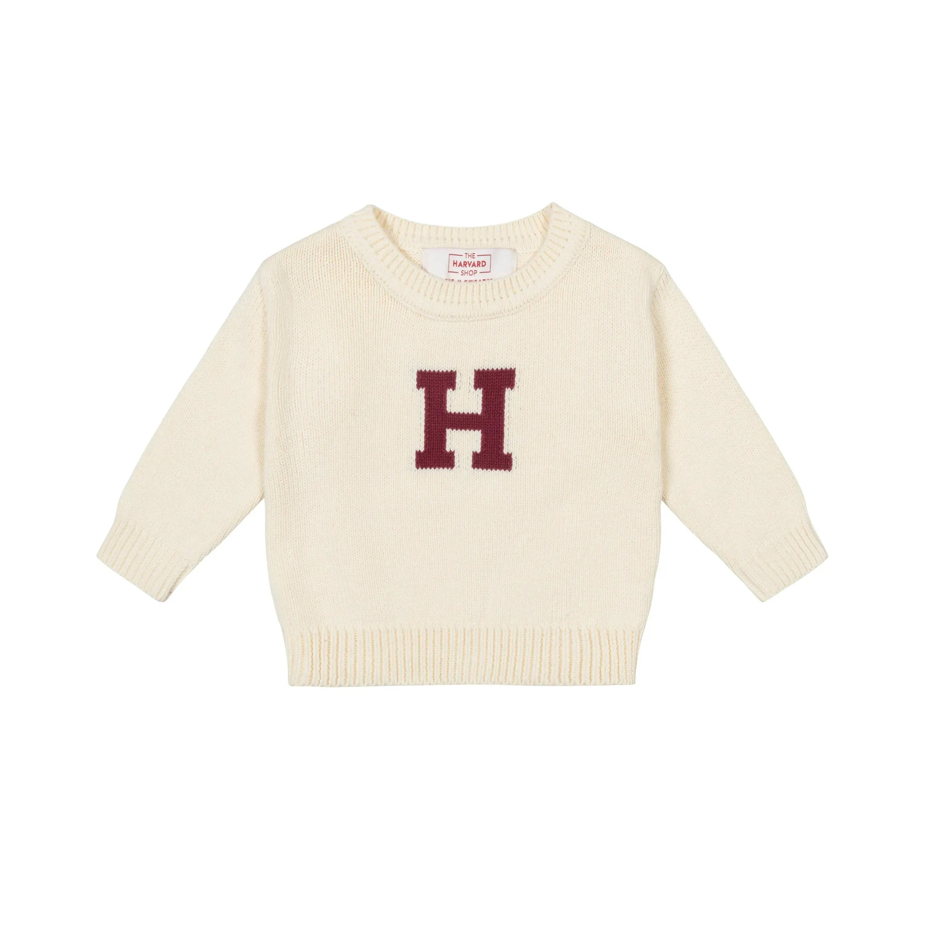 Sure! An optimized title for the e-commerce product The Baby H Sweater could be:

Cozy Baby H Sweater - Soft Knit Pullover for Infants & Toddlers

This title includes modifiers to convey comfort, style, and the target age range.