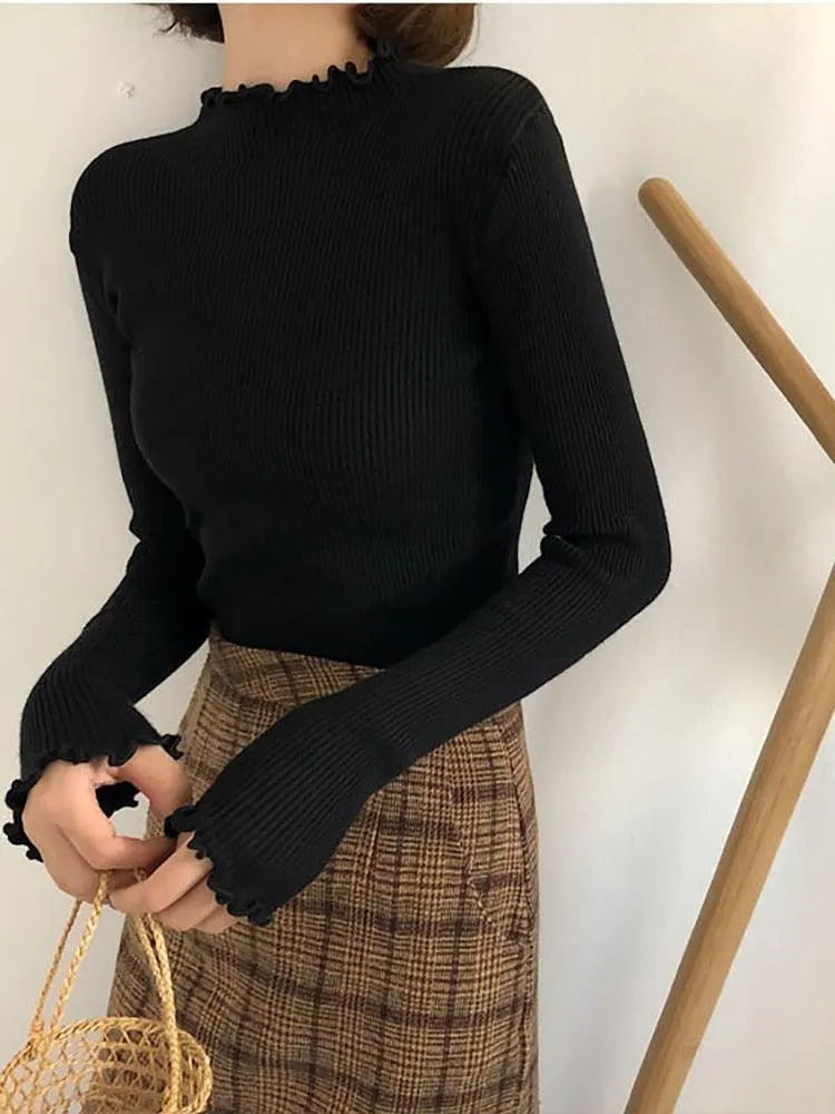 Turtleneck Women Knitted Sweater