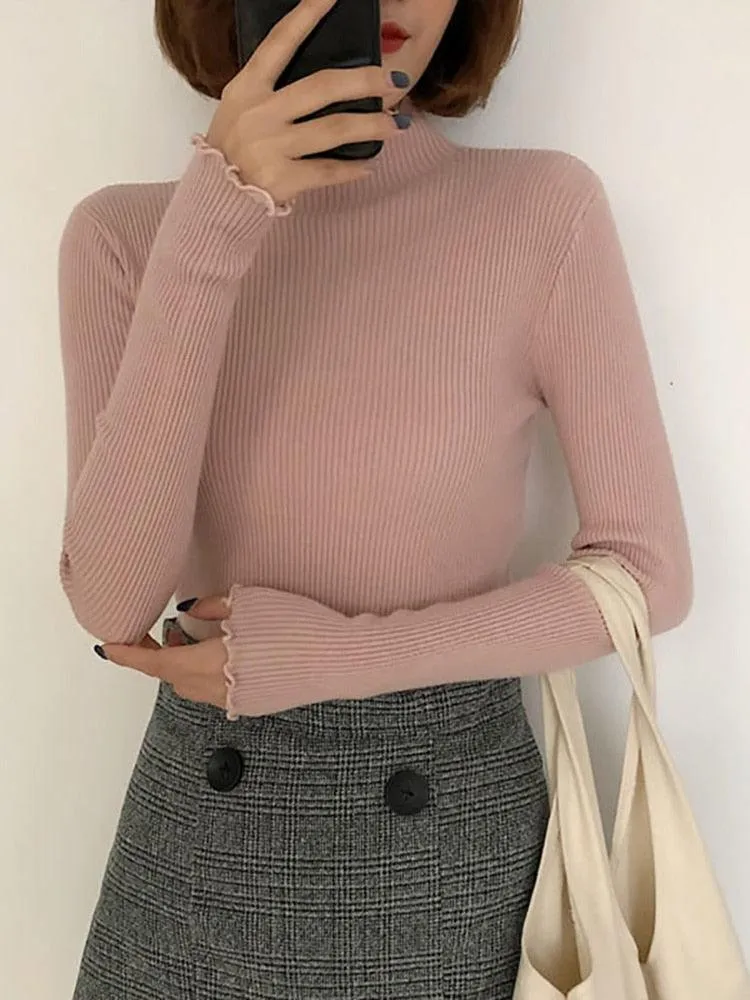 Turtleneck Women Knitted Sweater