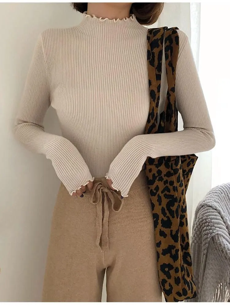 Turtleneck Women Knitted Sweater