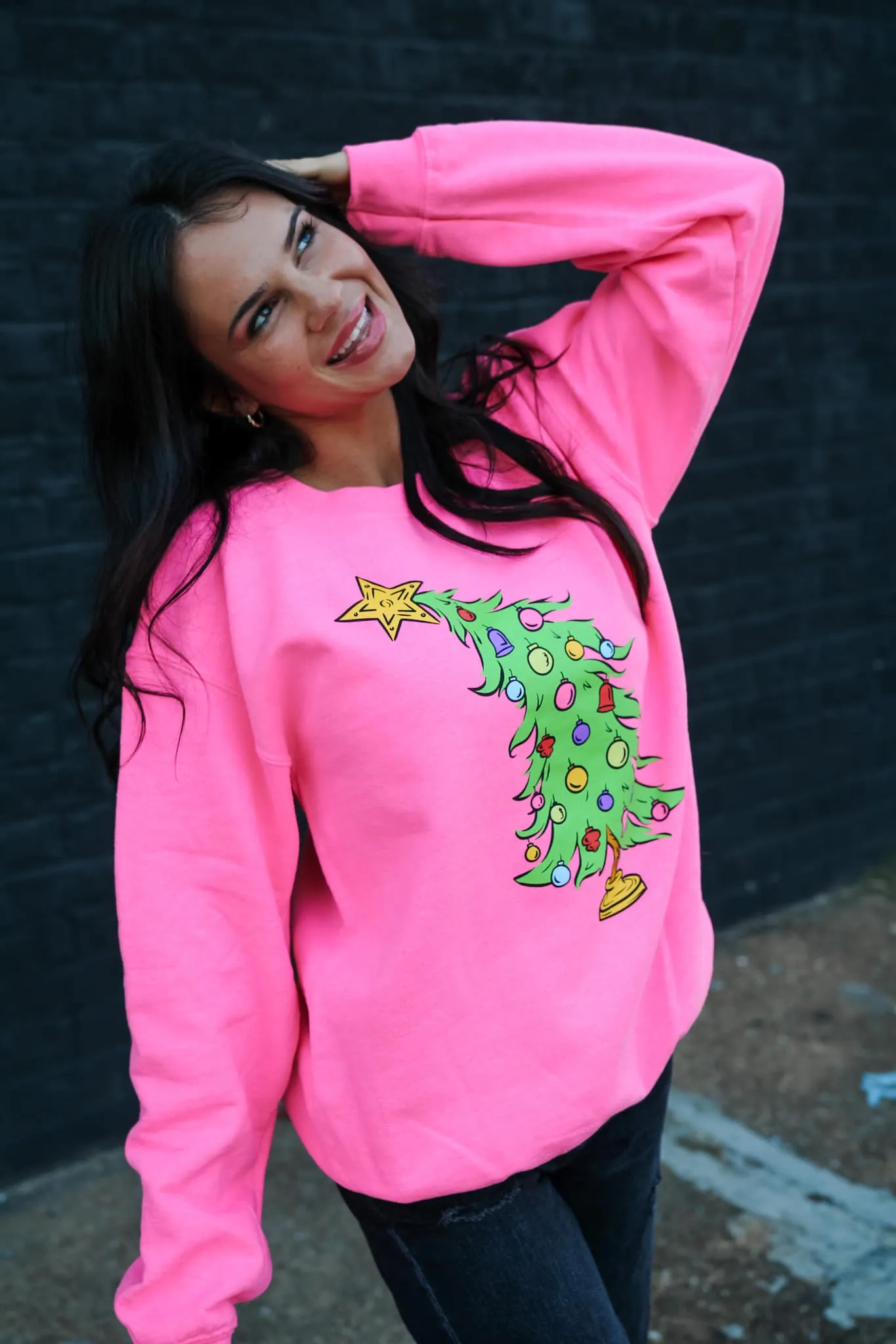 Who Christmas Tree Pullover Sweatshirt