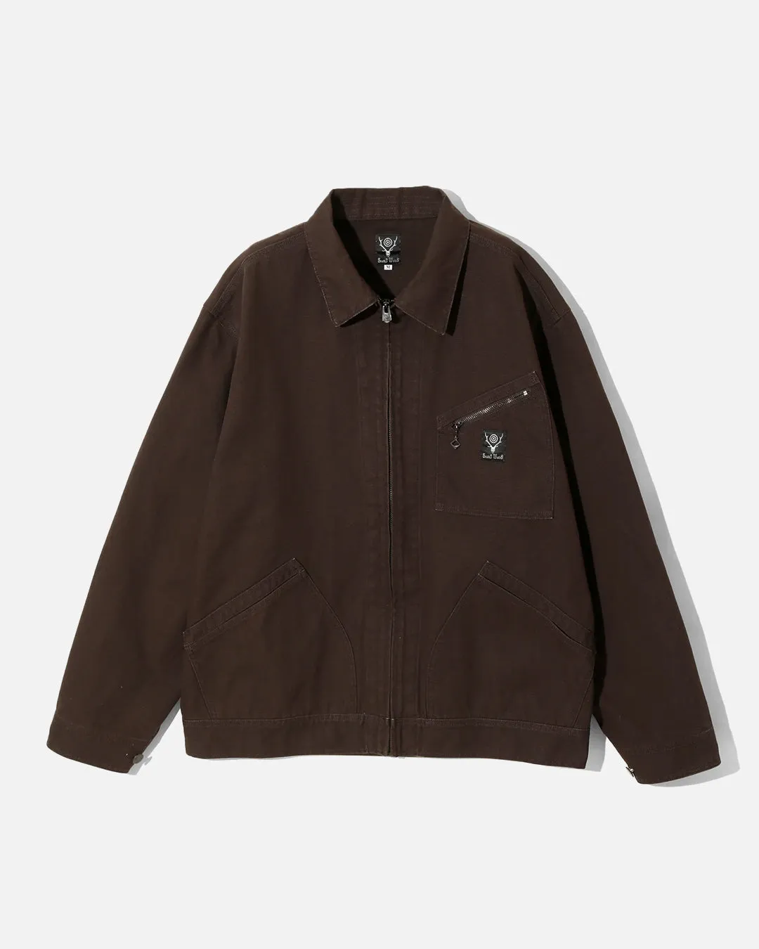 Work Jacket - 10oz Cotton Canvas - Brown